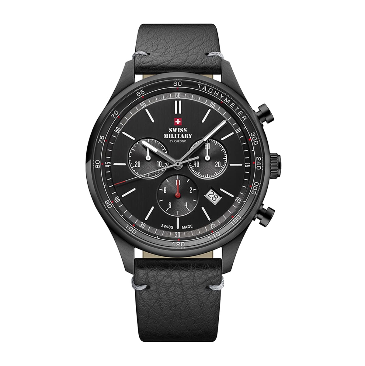 MONTRE SWISS MILITARY HOMME CHRONO CUIR